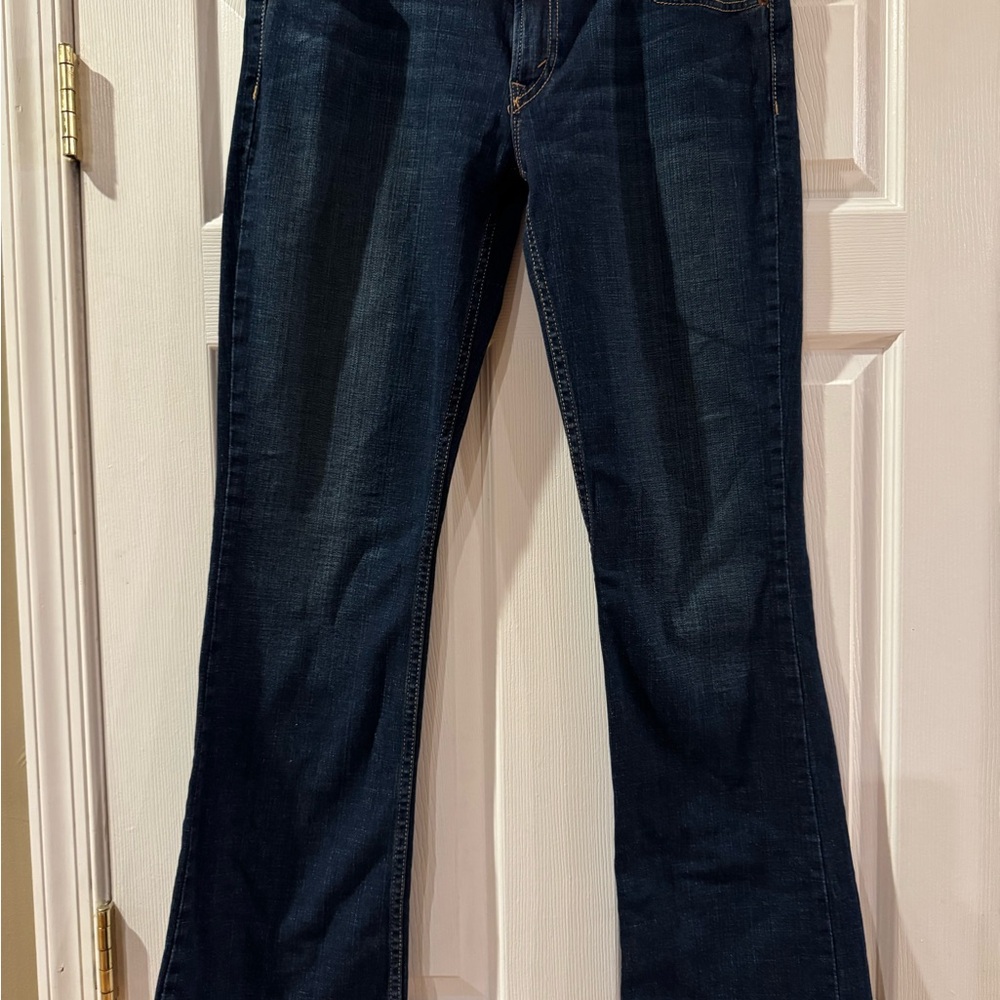 Levi's Blue Flare Wide Leg Jeans